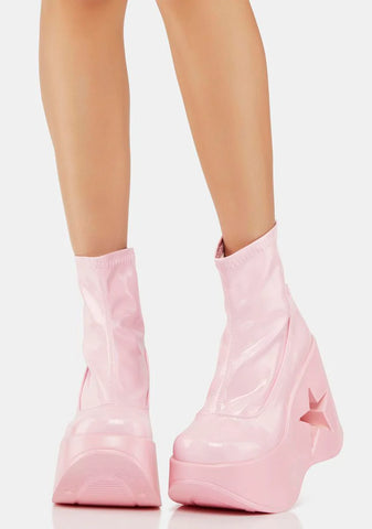Pink Dynamite-100 Platform Boots