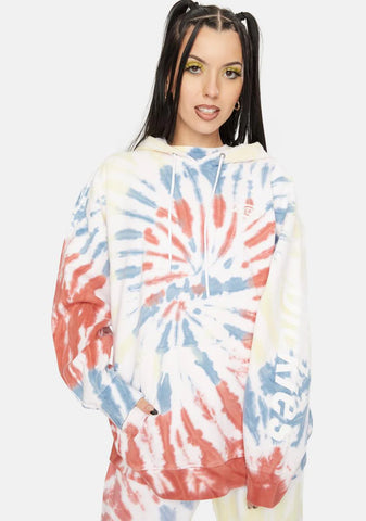 Apricot Swirl Tie Dye Sweatshirt