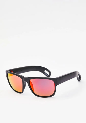 Red Hidden Storage Mirror Lens Sunglasses