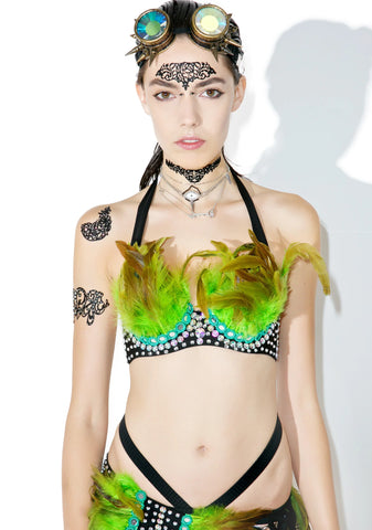 Brass Spike Kaleidoscope Goggles