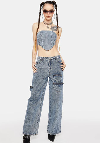 Amison Denim Corset