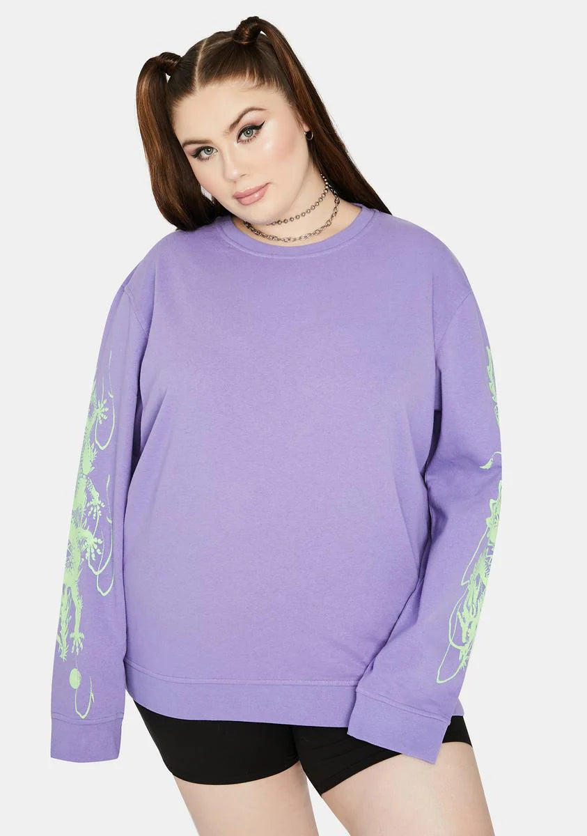 Curve Dragon Crewneck Sweatshirt
