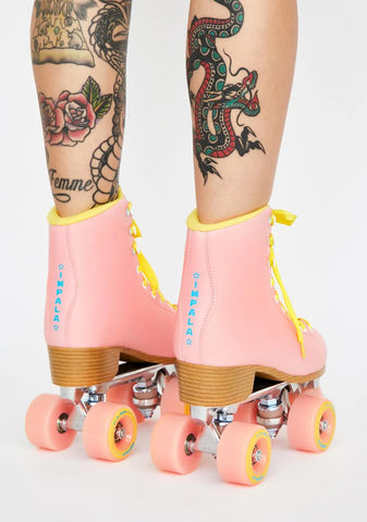 Pink Impala Quad Skates