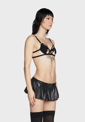 Penny Cut Out Mesh Bra