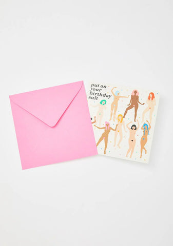 Birthday Suit Card
