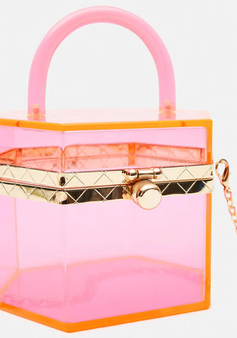 Pink Marcie Acrylic Handbag