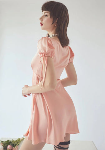 Peach Spread The Love Babydoll Dress