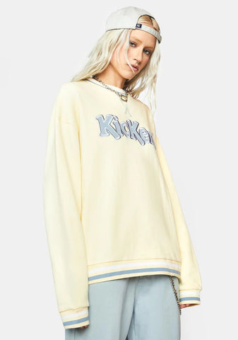 Kickers Cream Logo Crewneck Sweatshirt