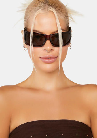 Brown Tiger Tattoo Sunglasses