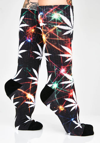 Wicked Plantlife All The Lights Socks