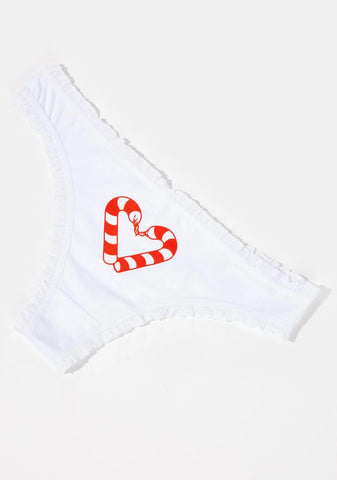 White Christmas And Chill Thong