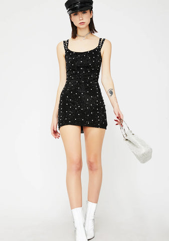 Shine N' Fine Rhinestone Dress