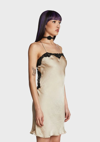 Nothing To Prove Mini Dress - Taupe