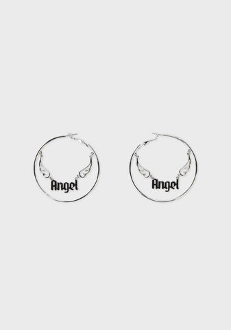 Holier Soul Hoop Earrings