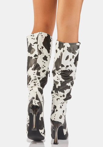 View From Here Knee High Boots