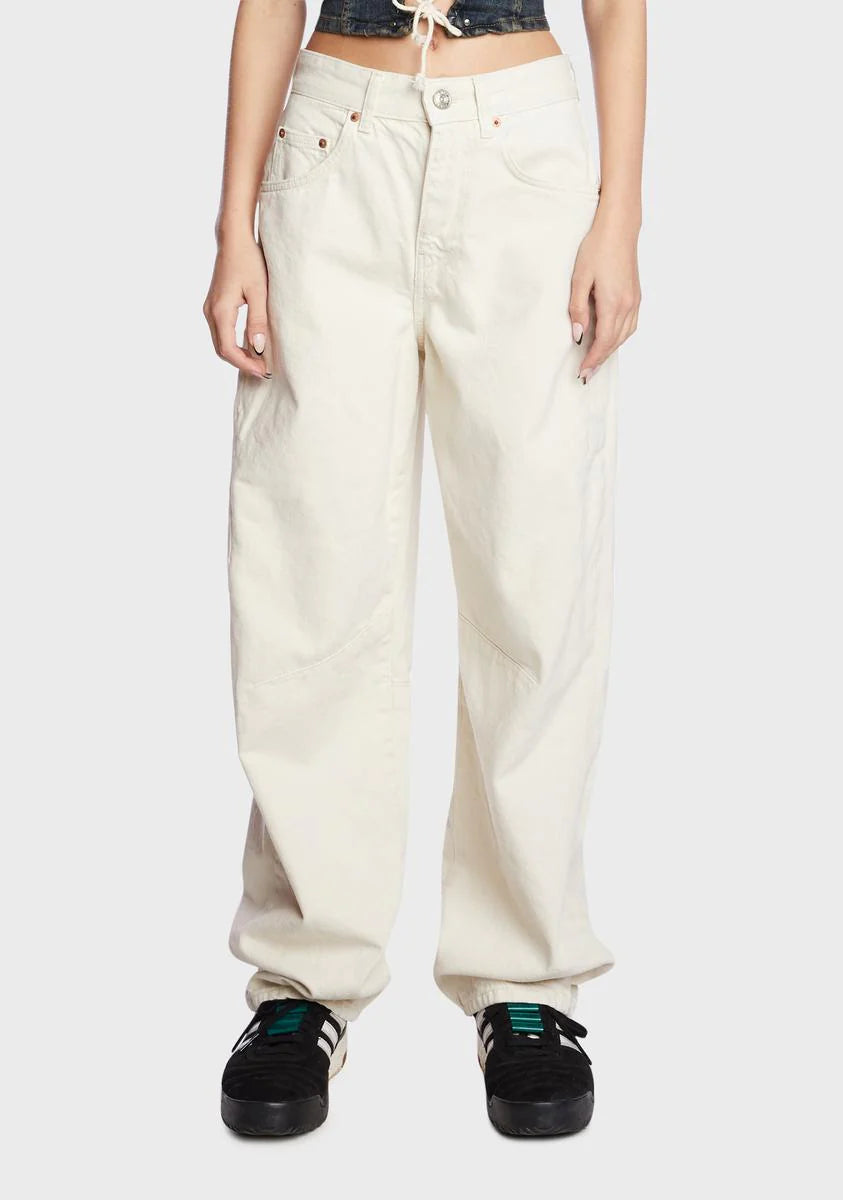 Logan Cinch Back Boyfriend Jeans