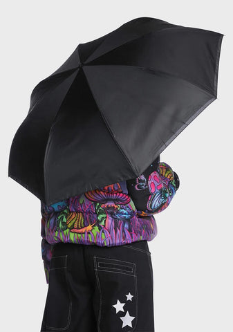 Iridescent Unbelievabrella Reverse Closing 48" Arc Umbrella