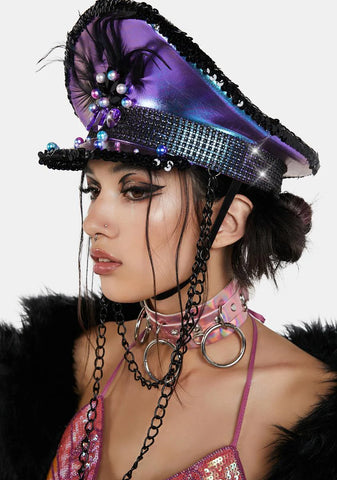 Violet March With Magic Captain Hat