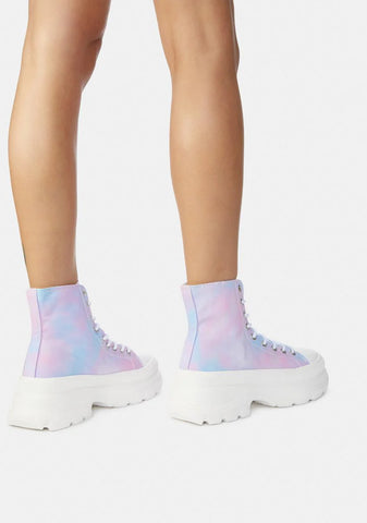 Sunset Tie Dye Public Admirer Sneakers