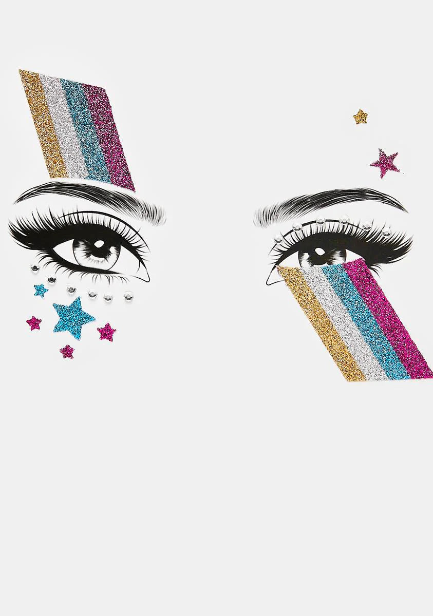 Technicolor Dream Eye Stickers