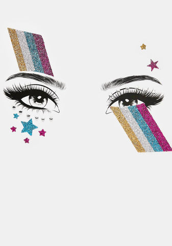 Technicolor Dream Eye Stickers