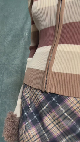 Coffeehouse Sessions Striped Cardigan