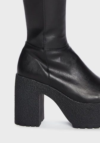 You Wish Chunky Platform Ankle Boots