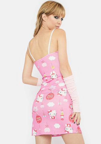Hello Kitty Yin Yang Ribbed Dress