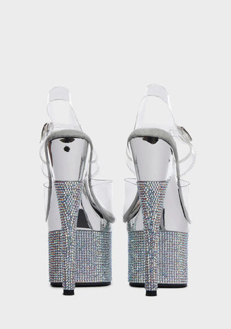 Esteem-708DM Rhinestone Heels