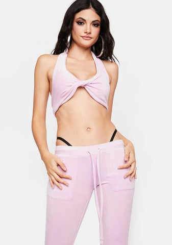 Baby Cherish Me Velour Pant Set