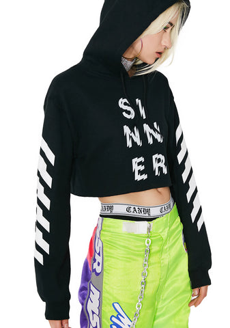 Sinner Cropped Hoodie