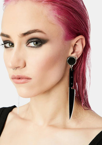 Murderous Intent Knife Earrings