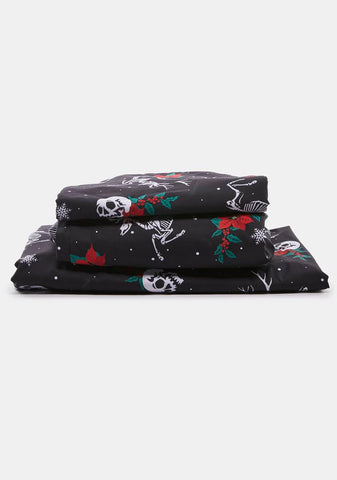 Skeletal Sleigh Sheet Set