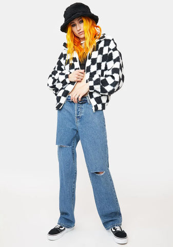 Slick Next Move Sherpa Checkered Jacket