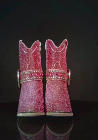 Sheriff Shine Cowboy Boots - Pink