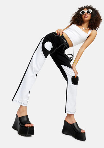 Peace N Luv Ribbed Cropped Tank Top