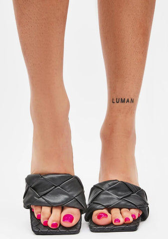 Noir We Go Way Back Kitten Heels