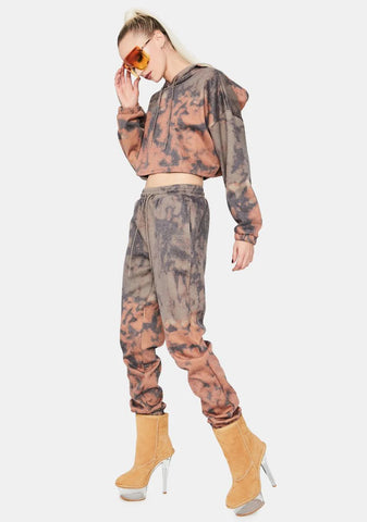 Switch Things Up Tie Dye Jogger Set