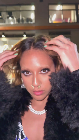 Wild Rose Faux Fur Duster Coat