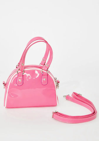 Can't Control Me Patent Bowler Bag