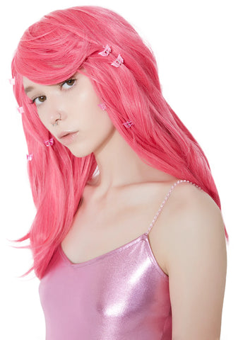 Atomic Pink Mid-Length Wig