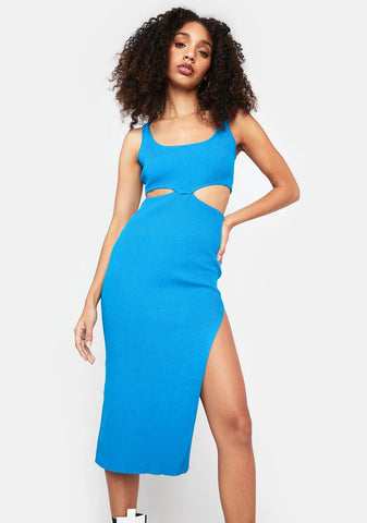 Simple And Free Midi Dress