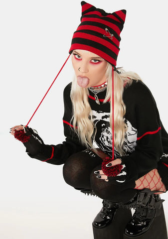 Safety First Striped Beanie