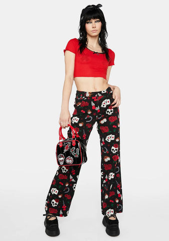 Up The Ante Printed Pants