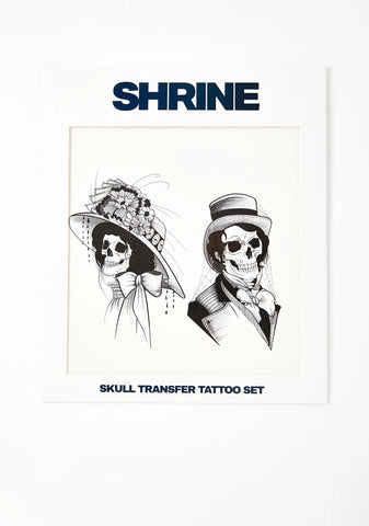 Skull Transfer Tattoo Set