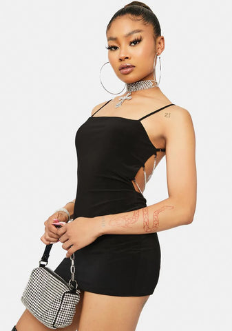 Next Drink Rhinestones Mini Dress