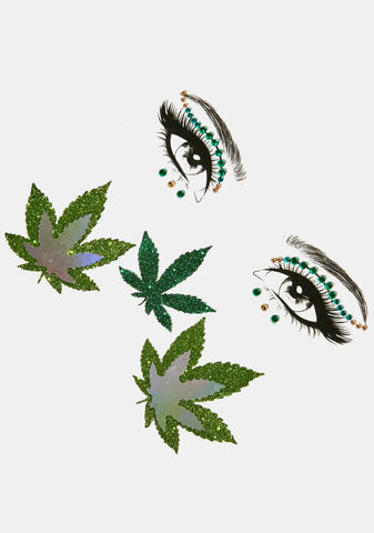 Weed Be Good Face & Body Jewels