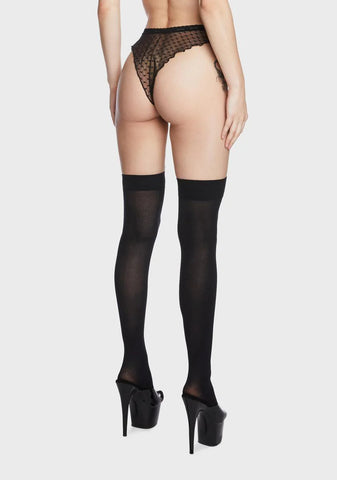 Heartless Mesh High Leg Cheeky Panty
