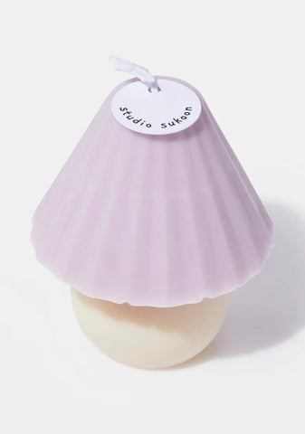 Purple Retro Lamp Candle