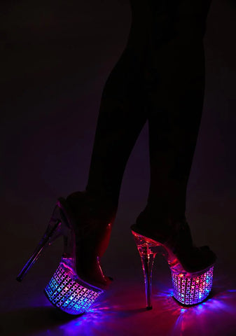 Discolite-708FLP Light Up Platform Heels